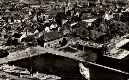 Ak Konstanz am Bodensee, Konzil, Hafen, Dampfer