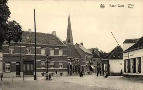 Ak Basel Waas Waes Ostflandern Belgien, Dorf, Teilansicht