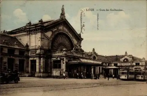 Ak Liège Lüttich Wallonien, Gare des Guillemins