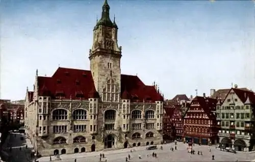 Ak Stuttgart in Württemberg, Rathaus