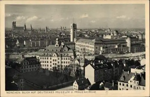 Ak München, Deutsches Museum, Frauenkirche