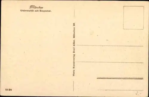 Ak München, Universität, Siegestor