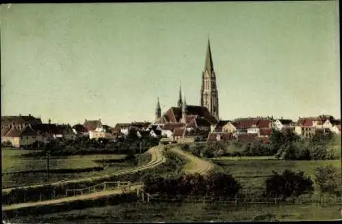 Ak Schleswig an der Schlei, Dom vom Klosterfeld aus