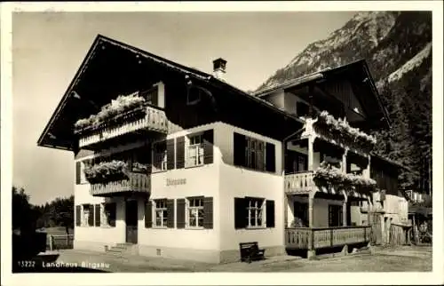 Ak Birgsau Oberstdorf im Oberallgäu, Landhaus Birgsau, Familienpension