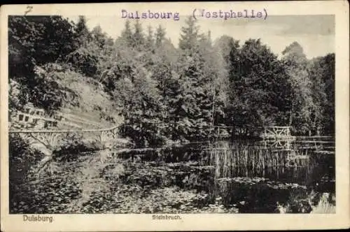 Ak Duisburg im Ruhrgebiet, Steinbruch