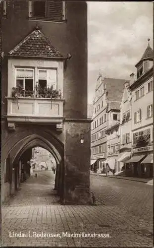 Ak Lindau am Bodensee Schwaben, Maximilianstraße