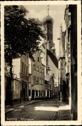 Ak Augsburg in Schwaben, Kohlergasse, Glockenturm