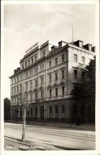 Ak Augsburg in Schwaben, Hotel Drei Kronen