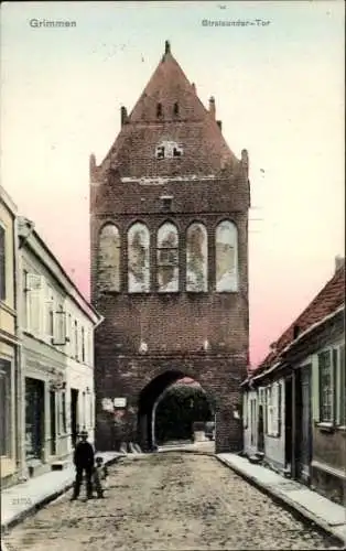 Ak Grimmen in Mecklenburg Vorpommern, Stralsunder Tor