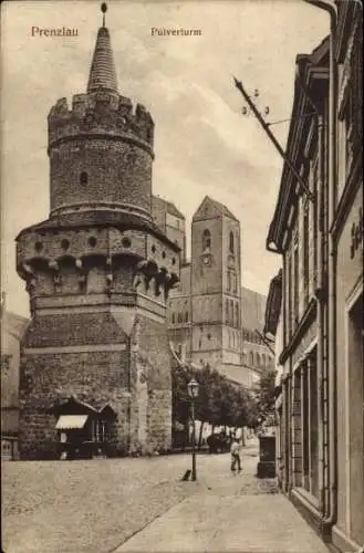 Ak Prenzlau in der Uckermark, Pulverturm