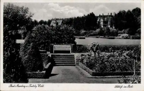 Ak Bad Meinberg am Teutoburger Wald, Schloss, Park