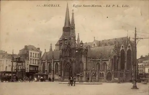 Ak Roubaix Nord, Eglise Saint Martin