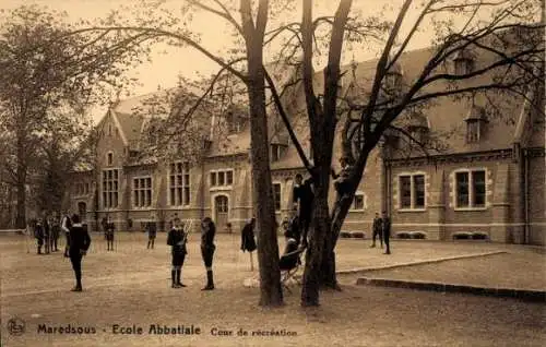 Ak Anhée Wallonie Namur, Abtei Maredsous, Abteischule