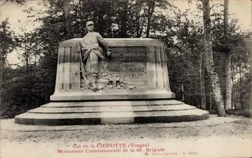 Ak Saint Benoît la Chipotte Vosges, Gedenkdenkmal