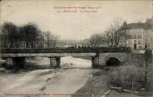 Ak Saint-Dié-des-Vosges, Le Grand Pont