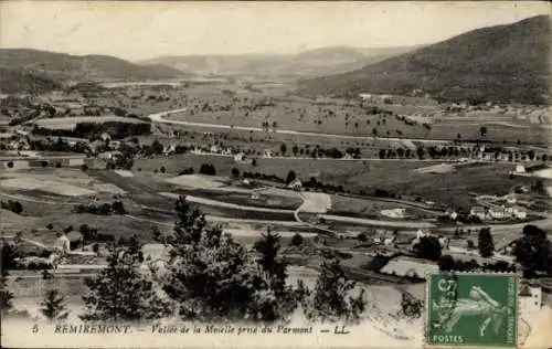 Ak Remiremont Lothringen Vogesen, Moseltal, aufgenommen von Parmont