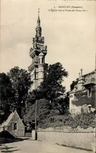 Ak Roscoff Finistère, Kirche Notre Dame