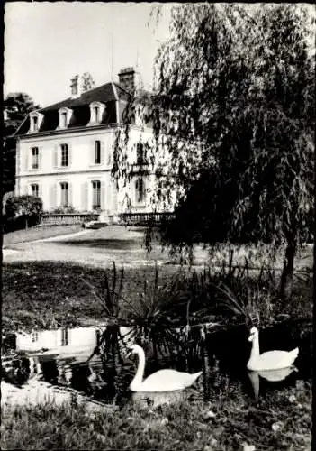 Ak Sentheim Alsace Haut Rhin, eine Ecke des Parks, Rasthaus