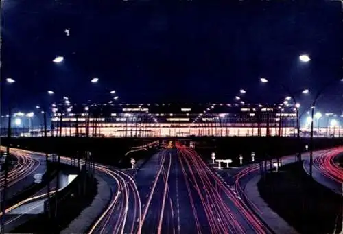 Ak Orly Val de Marne, Flughafen bei Nacht