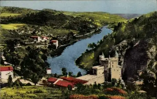 Ak Saint Priest la Roche Loire, Château de la Roche