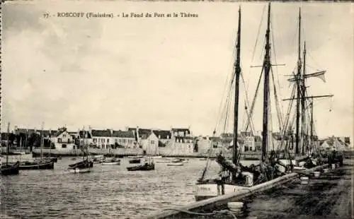 Ak Roscoff Finistère, Le Fond du Port und Théven