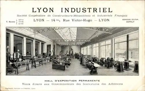 Ak Lyon Rhône, Dauerausstellungshalle