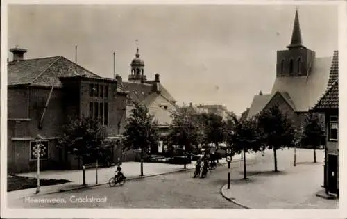 Ak Heerenveen-Friesland Niederlande, Crackstraat, Kirche