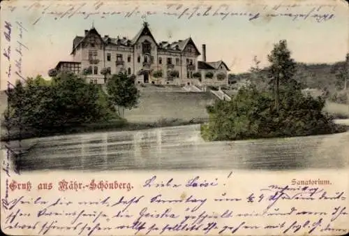 Ak Šumperk Mährisch Schönberg Region Olmütz, Sanatorium