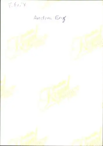 Ak Schauspielerin Andrea Brig, Portrait, Autogramm