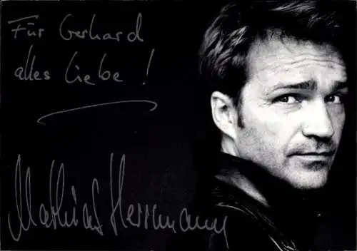 Ak Schauspieler Matthias Herrmann, Portrait, Autogramm