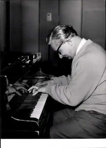 Foto Komponist Franz Ort, Autogramm