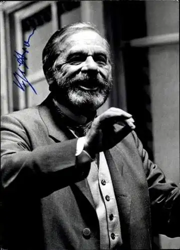 Foto Schauspieler und Regisseur Karl-Heinz Stroux, Porträt, Autogramm