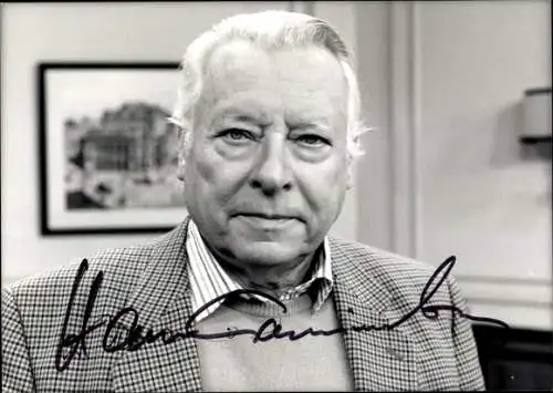 Foto Schauspieler Hans Caninenberg, Autogramm