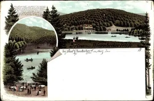 Litho Bad Lauterberg im Harz, Wiesenbeker Teich