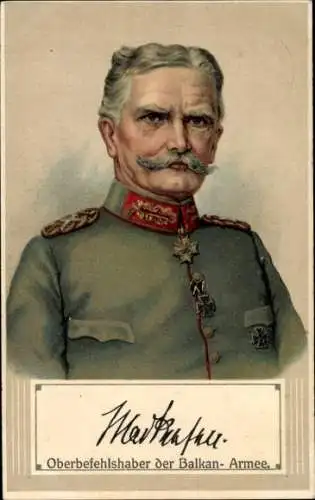 Ak Oberbefehlshaber der Balkan-Armee August von Mackensen