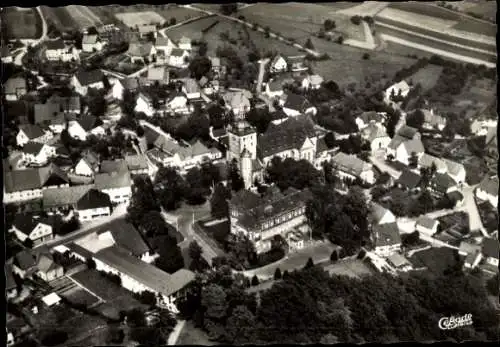 Ak Neuenheerse Bad Driburg in Westfalen, Stiftskirche, Abtei, Luftbild