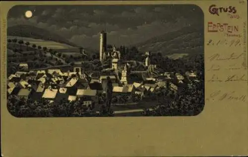 Mondschein Litho Eppstein im Taunus, Gesamtansicht