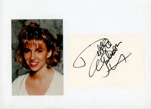 Foto Sängerin und Schauspielerin Debbie Gibson, Portrait, Autogramm