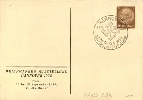 Ganzsachen Ak Hannover, Briefmarken-Ausstellung 1938, Postinspektoren