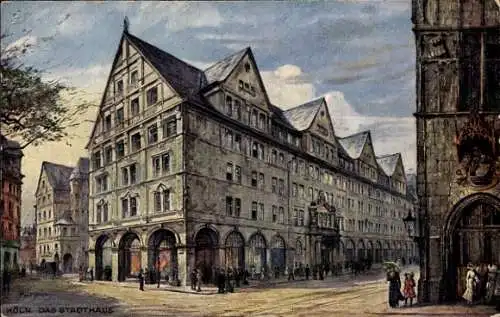 Künstler Ak Geissler, Paul, Köln am Rhein, Das Stadthaus