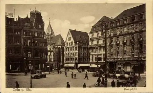 Ak Köln am Rhein, Domplatz