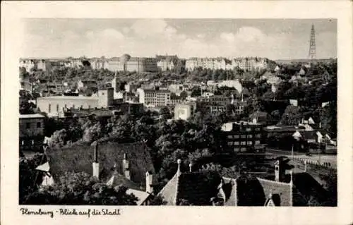 Ak Flensburg Schleswig Holstein, Blick auf die Stadt