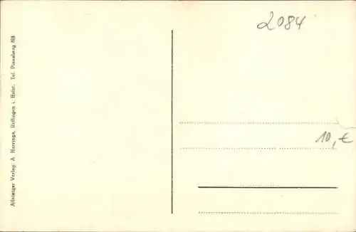 Ak Rellingen in Holstein, Teilansicht, Kirche