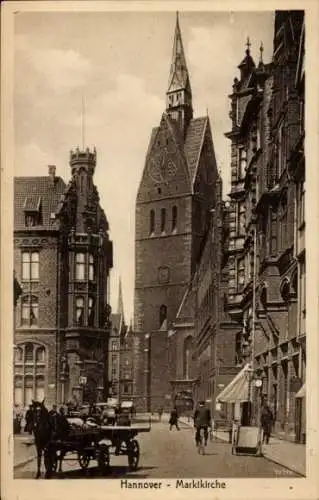 Ak Hannover in Niedersachsen, Marktkirche, Kutsche