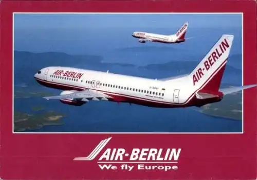 Ak Deutsches Passagierflugzeug, Air Berlin, Boeing 737 800