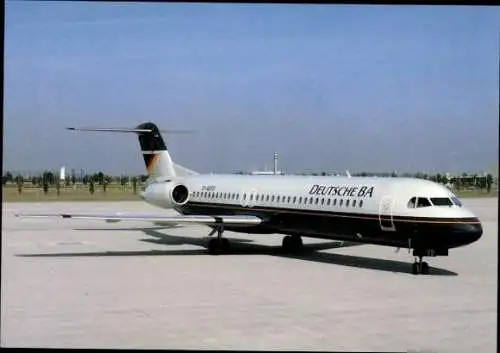 Ak Deutsches Passagierflugzeug, Deutsche BA, Fokker 100