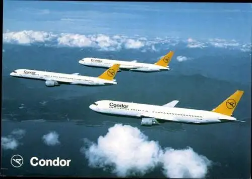 Ak Deutsche Passagierflugzeuge Condor, Boeing 767, Boeing 757