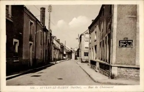 Ak Auvers-le-Hamon Sarthe, Rue de Charnassé