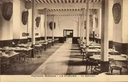 Ak La Flèche Sarthe, Militärprytanée, ein Refektorium