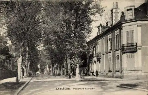 Ak La Flèche Sarthe, Boulevard Latouche